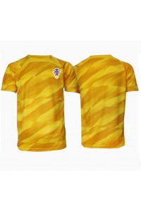 Fotbalové Dres Chorvatsko Brankářské Domácí Oblečení ME 2024 Krátký Rukáv